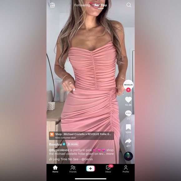 Michael Costello x REVOLVE Follie Gown in Mauve - Picture 11 of 17